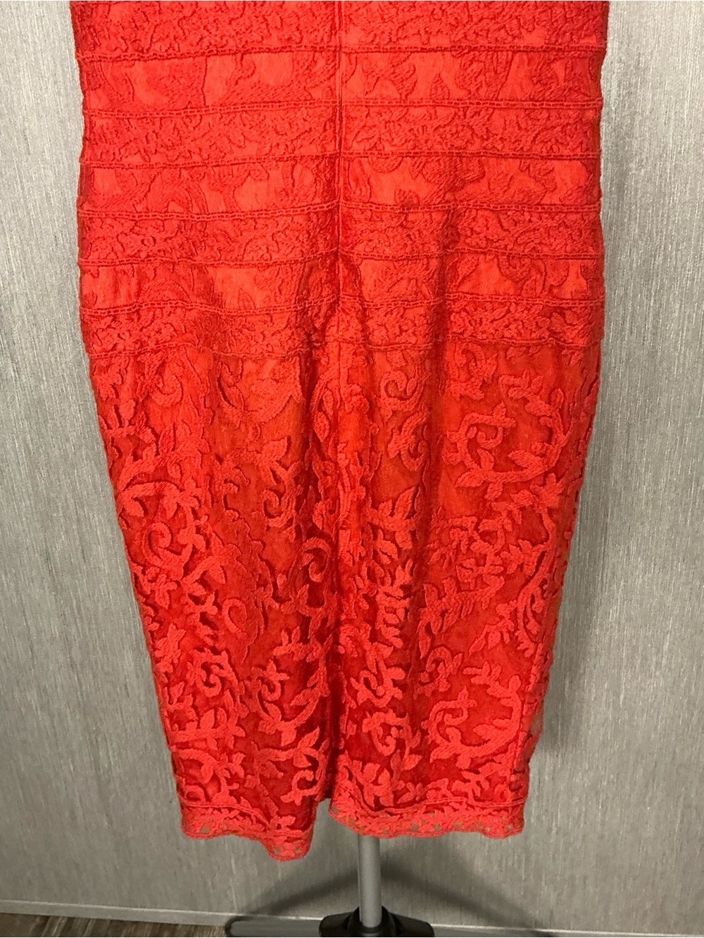 Tadashi Shoji Orangish Red Sheath Dress Size 2 - Picture 9 of 12